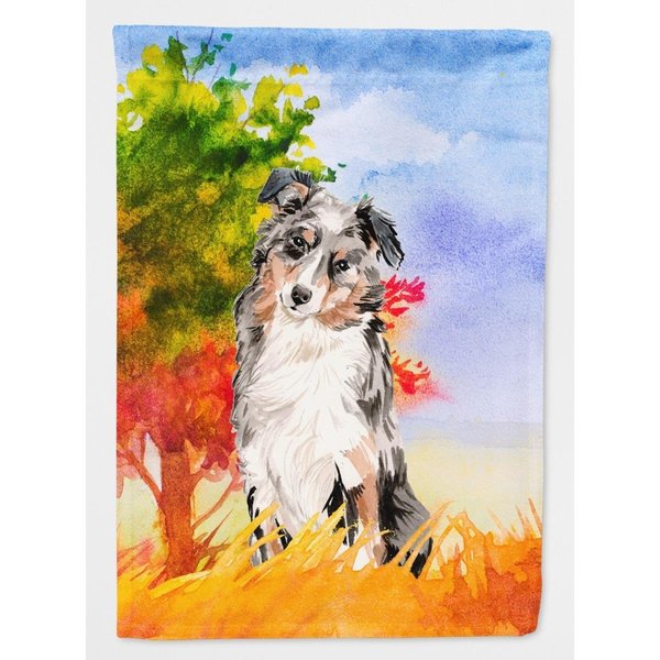 Carolines Treasures Fall Australian Shepherd Garden Size Flag CK1960GF